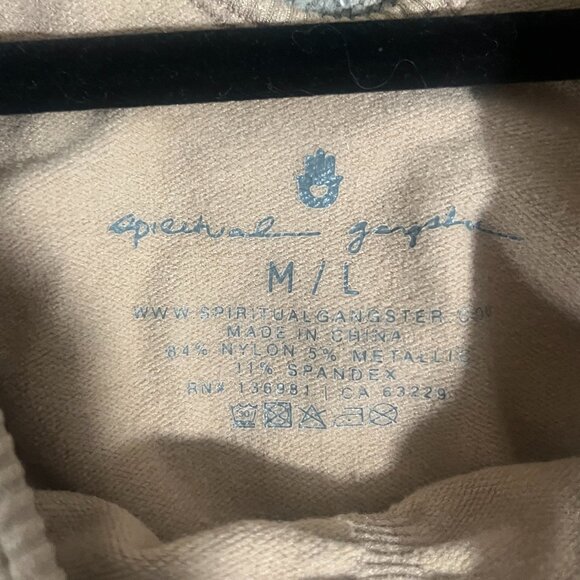 Spiritual Gangster Amor Crop Tank Gold - Picture 4 of 4